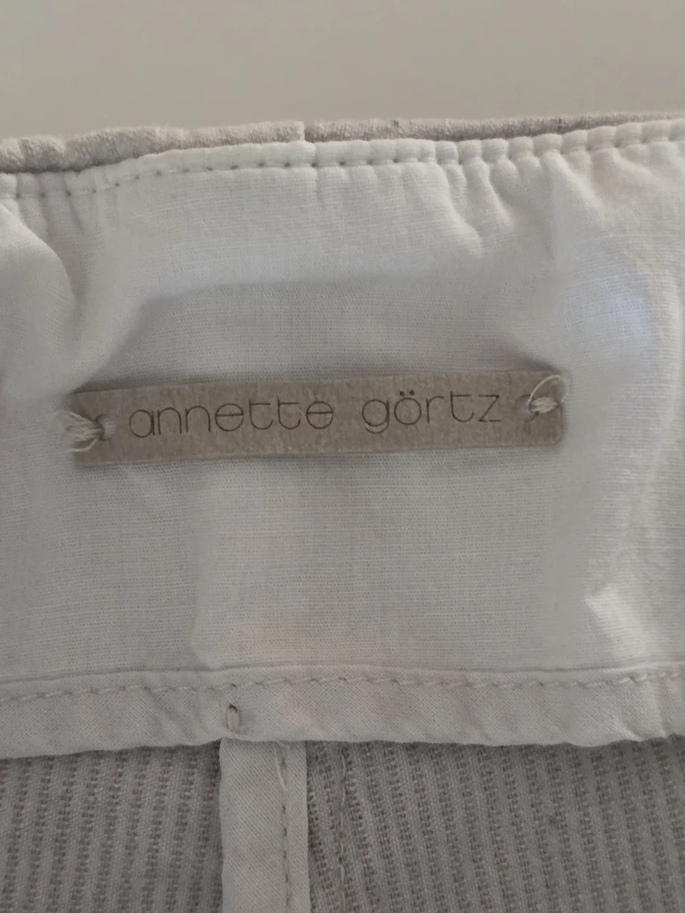 Annette Gortz 10 Euro 40 Artsy Cropped Trousers Luxury Ribbed Black & White - Picture 10 of 15